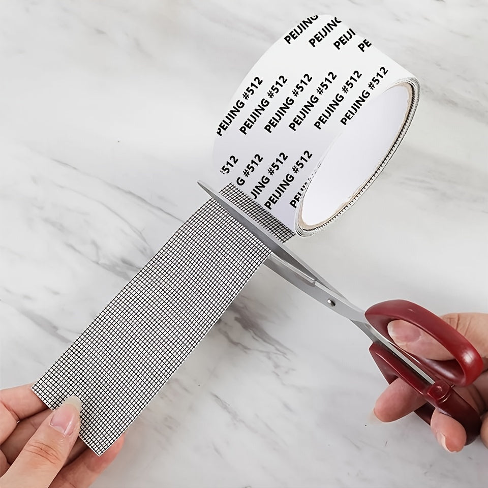 [Waterproof Screen Repair Tape] Strong Adhesive Waterproof Self-Adhesive Window Screen Repair Tape | Anti-Insect Mesh Patch for Dorm Doors/Curtains, 2m/78.74INCH Length