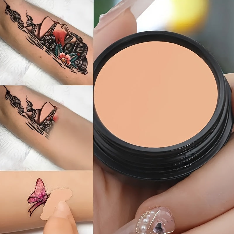 HEYXI Waterproof And Sweat-Proof Concealer Cream, Tattoo Cover-Up Cream, Long-Lasting Foundation, 15G Natural Makeup Effect, Suitable for All Skin Types, High Coverage Cream