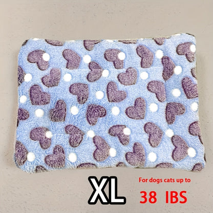 Dog Claw Love Printing Pattern Pet Nest Mat Four Seasons Universal Cat and Dog Floor Mat Comfortable and Pet Blanket 1pc