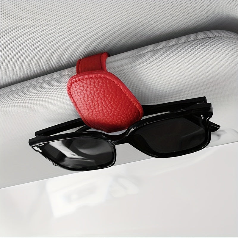 [PVC | Sun Visor Clip] PVC Sun Visor Glasses Clip | 1 Holder, Storage Rack, In-Accessory