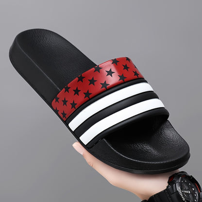 Men's Summer Slippers, Non-Slip, Odor-Resistant, Wear-Resistant, One-Strap Slippers, Versatile Indoor/Outdoor Sandals