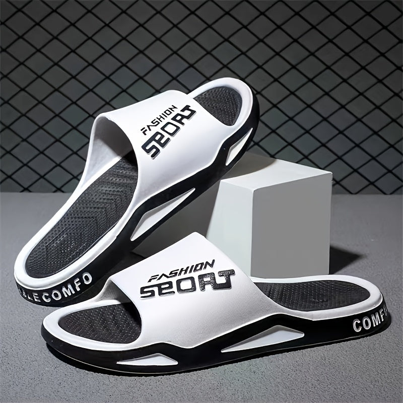 Trendy Oversized Flat Slippers, Lightweight Soft-Soled, for Home Bathroom and Indoor Use Outdoor Sports Comfortable Beach Outings
