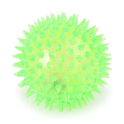 Dog Puppy Squeak Toy Ball: Jump, Massage & Clean Teeth & Gums For Optimal Health!