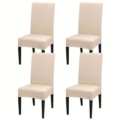 4-Piece/6-Piece/8-Piece/10-Piece/12-Piece S-Size Elastic Kitchen Chair Covers for Home Use