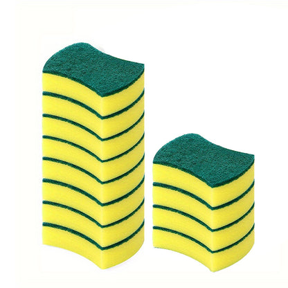 [Anti-Scratch Sponge] 12/24pcs Anti-Scratch Kitchen Cleaning Sponge, Dish Towel, Scouring Pad | Dishware Scrubbing Sponge