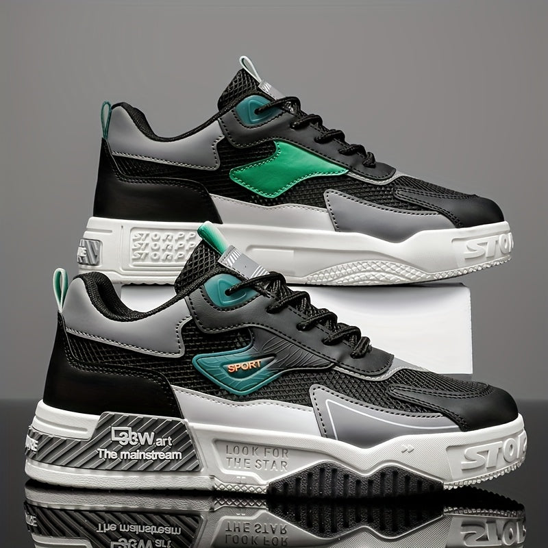 1 pair of Men's casual sports shoes, comfortable and fashionable on the feet, suitable for all seasons, suitable for outdoor travel, walking, and sports