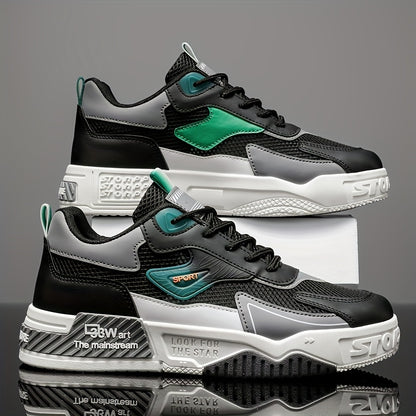 1 pair of Men's casual sports shoes, comfortable and fashionable on the feet, suitable for all seasons, suitable for outdoor travel, walking, and sports