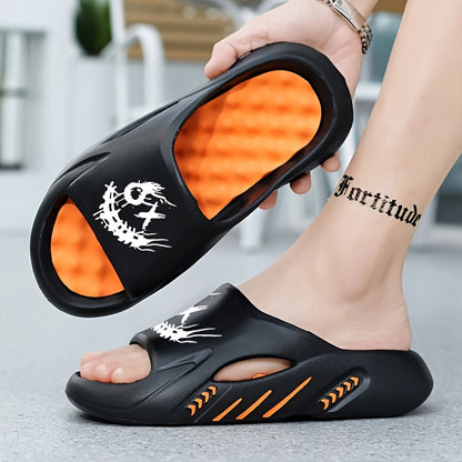 Men'S Large Size Breathable, Comfortable, Lightweight, And Durable Sandals with a Stylish Print, Featuring a Round Toe, Open Toe, Thick Sole, And Easy Slip-On Design. Suitable for Daily Commuting, Home Leisure, Hiking Outdoors, Travel Vacations