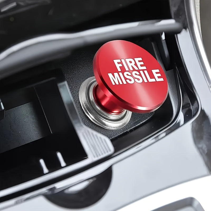EJECT Fire Missiles Button Car Car Plug, 12 Volt Car Car Plug Replacement, Car Interior Decoration, Fits Most Vehicles, Without Battery