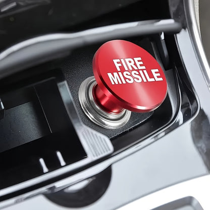 EJECT Fire Missiles Button Car Car Plug, 12 Volt Car Car Plug Replacement, Car Interior Decoration, Fits Most Vehicles, Without Battery