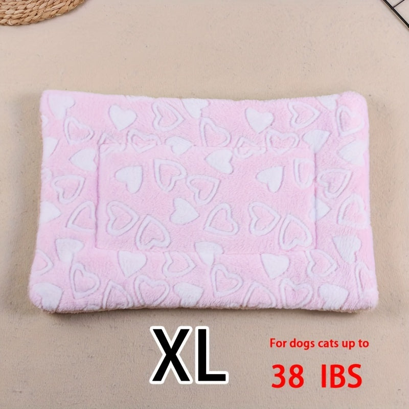 Dog Claw Love Printing Pattern Pet Nest Mat Four Seasons Universal Cat and Dog Floor Mat Comfortable and Pet Blanket 1pc