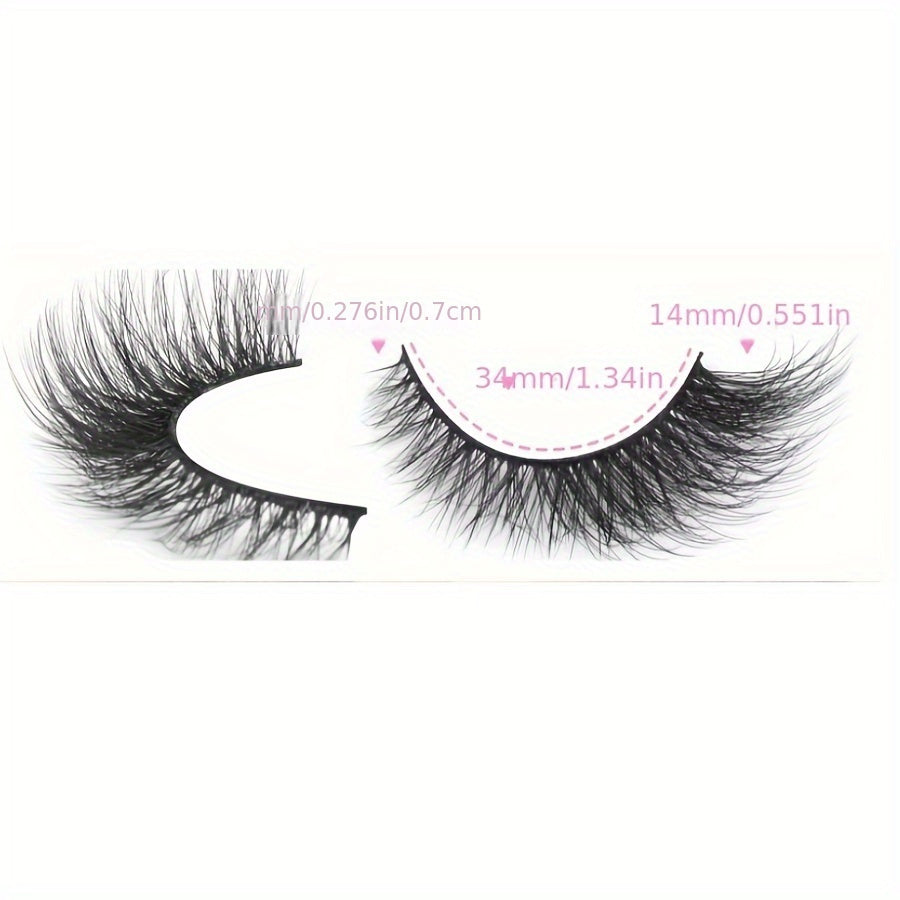 5 Pairs of False Eyelashes Cat Eye Fox Eye Lashes Natural Long Cartoon Eyelashes Wing Tail Eye Extension Lashes Makeup