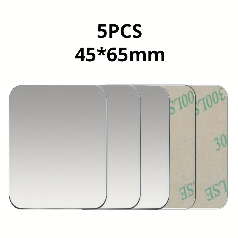 [Metal Phone Holder] 5pcs Metal Plate Sticker Disk Iron Sheet for Magnetic Car Phone Stand Holders | Mobile Phone Holder