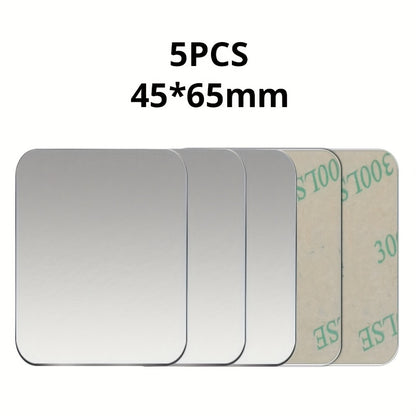 [Metal Phone Holder] 5pcs Metal Plate Sticker Disk Iron Sheet for Magnetic Car Phone Stand Holders | Mobile Phone Holder