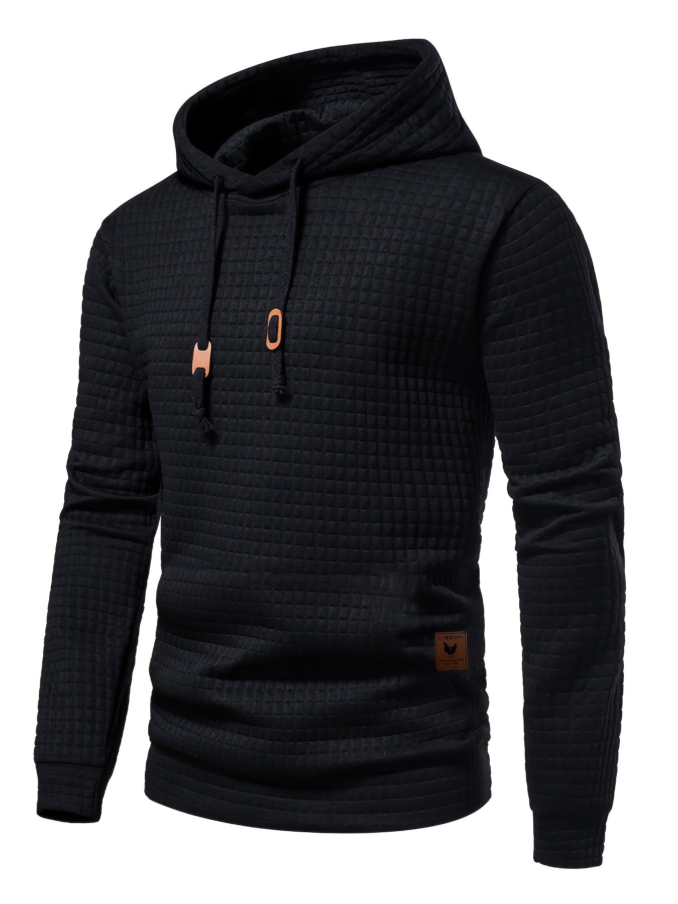 New Autumn And Winter Men'S Pullover Sweatshirt Made of Jacquard Check Fabric, Suitable for Sports, Casual Wear, Outdoor Jogging, And Fitness Training with Long Sleeves