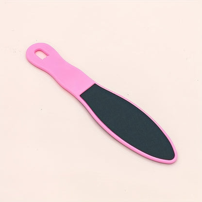 Pedicure Foot File, Cuticle File Scrubber With Plastic Handle, Double Side Foot Heel Scraper For Ladies Men