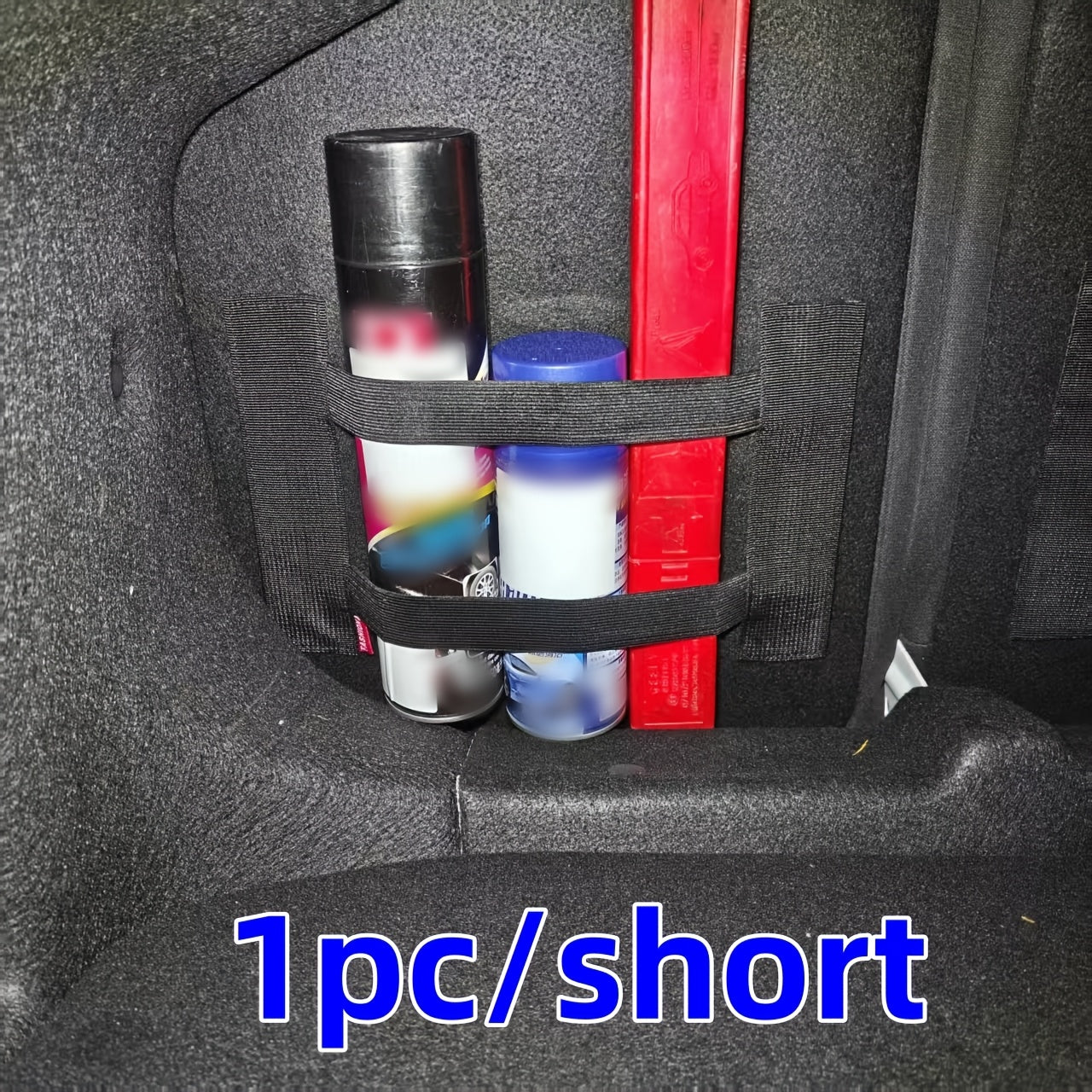 Black 1/2pcs/4pcs Car Trunk Storage Box | Magic Tape, Universal Fit for Plush and Various Sizes, Includes Small H, Large H, L, XL, Long and Short Tapes