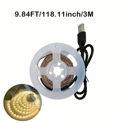 Light Strip DC5V Bright Flexible LED Tape with Self-Adhesive SMD2835, Can Be Cut to Any Length, Suitable for Decoration And Lighting
