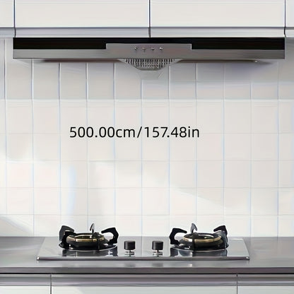 Self-Adhesive PVC Splash Guard - High-Temperature Resistant, Oil and Water Resistant Wall Protector for Kitchen, Cabinets, and Range Hoods