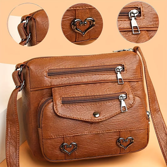 Ladies' Handbag Soft Bag, Stylish Casual Travel Shoulder Crossbody Bag