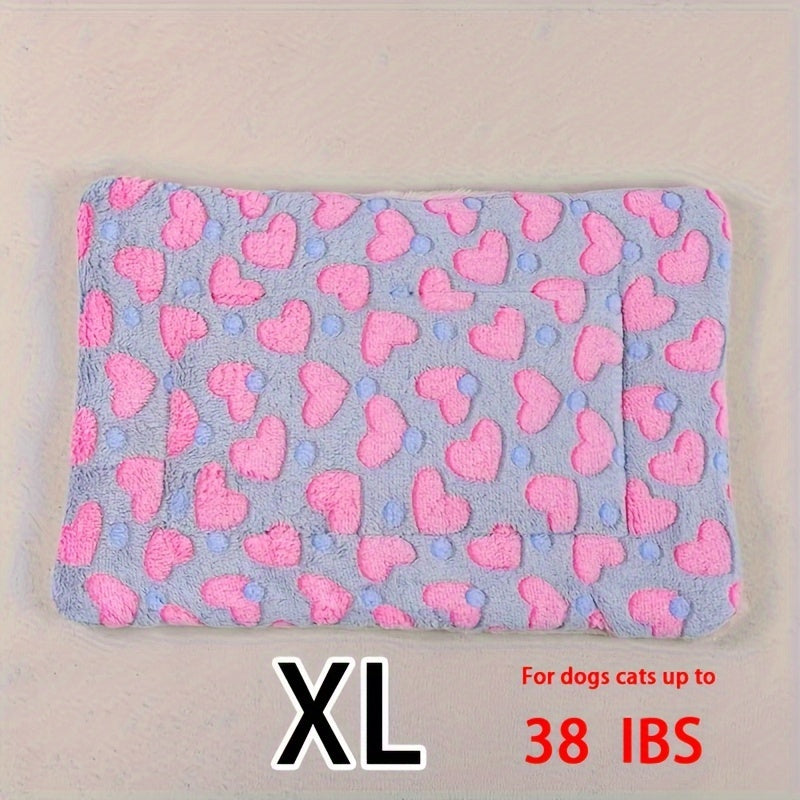 Dog Claw Love Printing Pattern Pet Nest Mat Four Seasons Universal Cat and Dog Floor Mat Comfortable and Pet Blanket 1pc