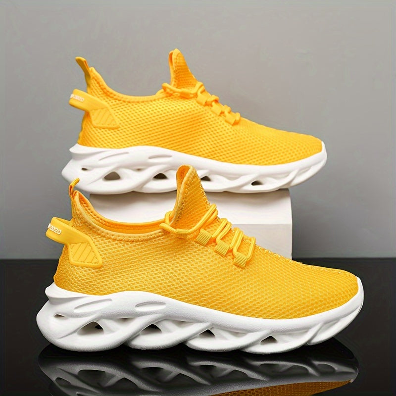 Men'S Lightweight And Stylish Running Shoes in Large Sizes, Featuring Breathable Mesh for Casual Sports