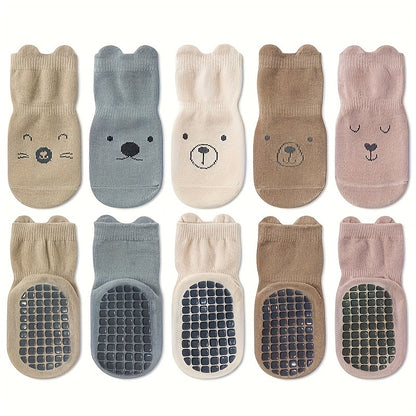 Baby Non-slip Floor Socks with Grips Anti-Slip Crew for Infants Toddlers Boys And girls