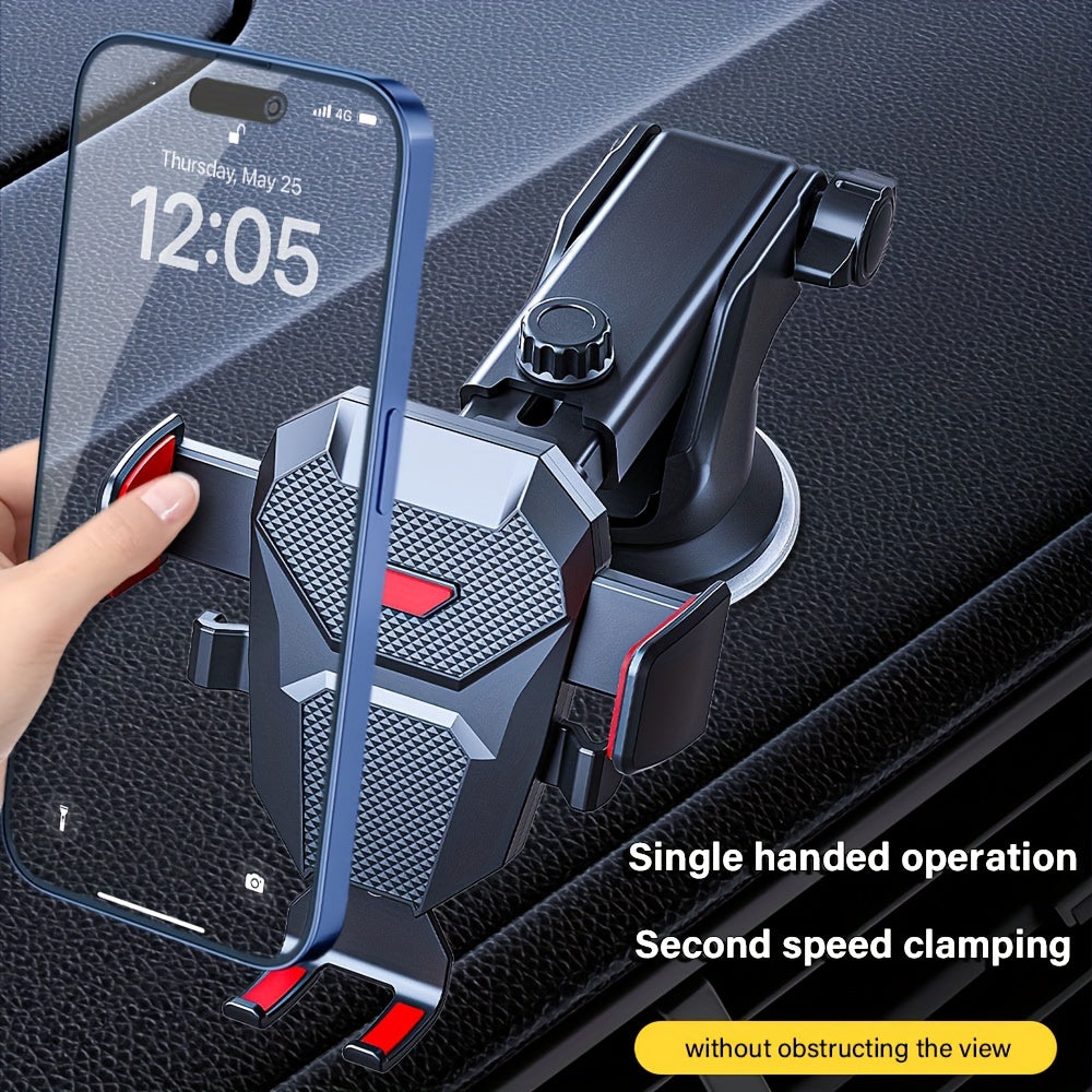 Sucker Car Phone Holder Mount Stand GPS Telefon Mobile Cell Support For iPhone 13 12 11 Pro Xiaomi Samsung 360 Degree Adjustable Suction Cup Car Phone Holder Horizontal and vertical screens available