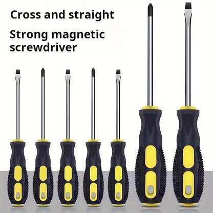 Extended Screwdriver Set with Phillips And Flathead Screwdrivers, Featuring Strong Magnets, Ideal for Home Repairs And Easy Toy Assembly