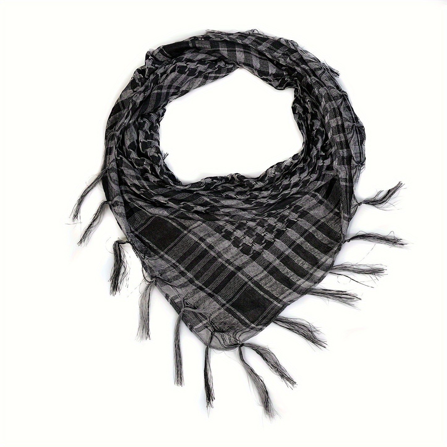 Men Women Scarf Plaid Tartan Lightweight