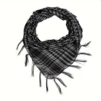 Men Women Scarf Plaid Tartan Lightweight