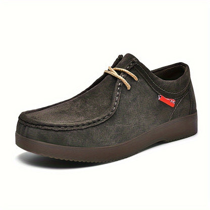 Casual Shoes, Business Shoes, Pigskin Fabric with Non-slip Premium Soles, Suitable for Autumn and Winter Business Casual Easy to Clean Shoes