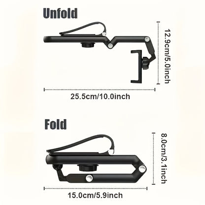 Car Phone Holder with a 1080° Rotating Sun Visor, Crafted from ABS Material, Versatile for Different Settings: Bedroom, Kitchen, And Vehicle