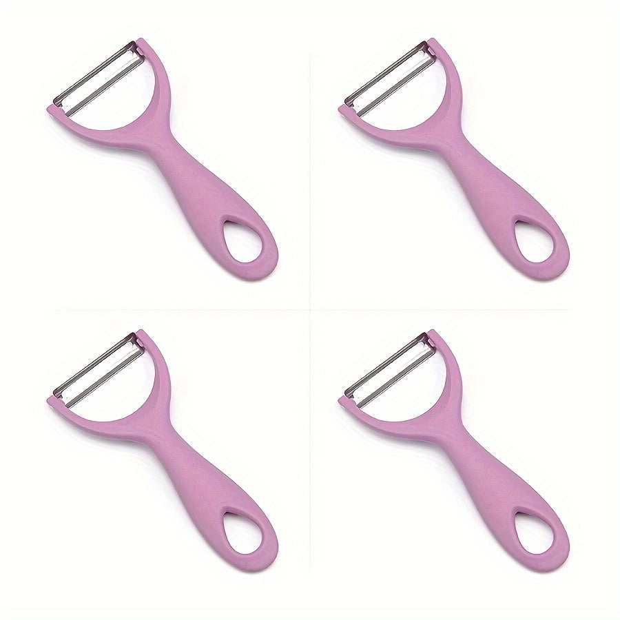 Stainless Steel Peelers, Affordable And Useful, Versatile And Innovative Kitchen Tool with Safety Cover, Efficient for Preparing Fruits And Vegetables, Set of 1-4, Perfect for Mother's Day, Christmas Gifts, And Black Friday Offers