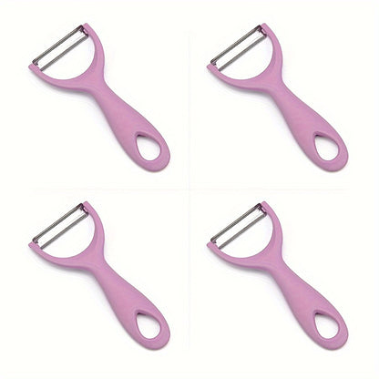 Stainless Steel Peelers, Affordable And Useful, Versatile And Innovative Kitchen Tool with Safety Cover, Efficient for Preparing Fruits And Vegetables, Set of 1-4, Perfect for Mother's Day, Christmas Gifts, And Black Friday Offers