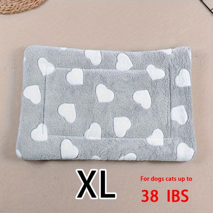 Dog Claw Love Printing Pattern Pet Nest Mat Four Seasons Universal Cat and Dog Floor Mat Comfortable and Pet Blanket 1pc