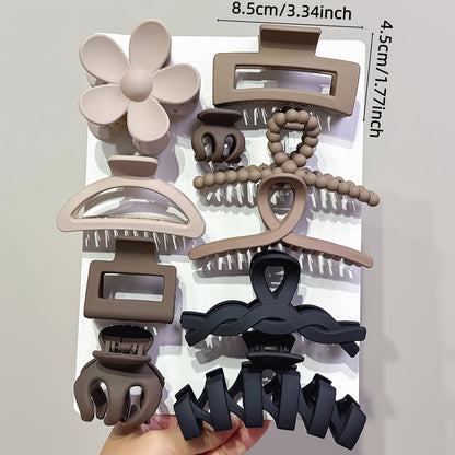 A Set of 10/11 Versatile Hair Styling Claw Clips, Suitable for Daily Outfits, Parties, Beach Trips, or as a Beautiful Gift for and Best Friends