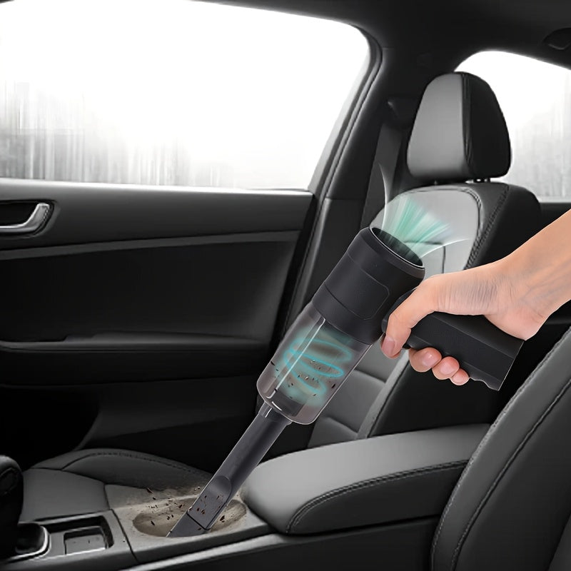High-Power Cordless Vacuum Cleaner with Dual-Mode Suction And Blowing, Suitable for Both Car And Home Use, USB Rechargeable, Handheld, Long-Lasting Battery Life, Durable Structure, Ergonomic Design, Ideal for Cleaning Pet Hair And Carpets
