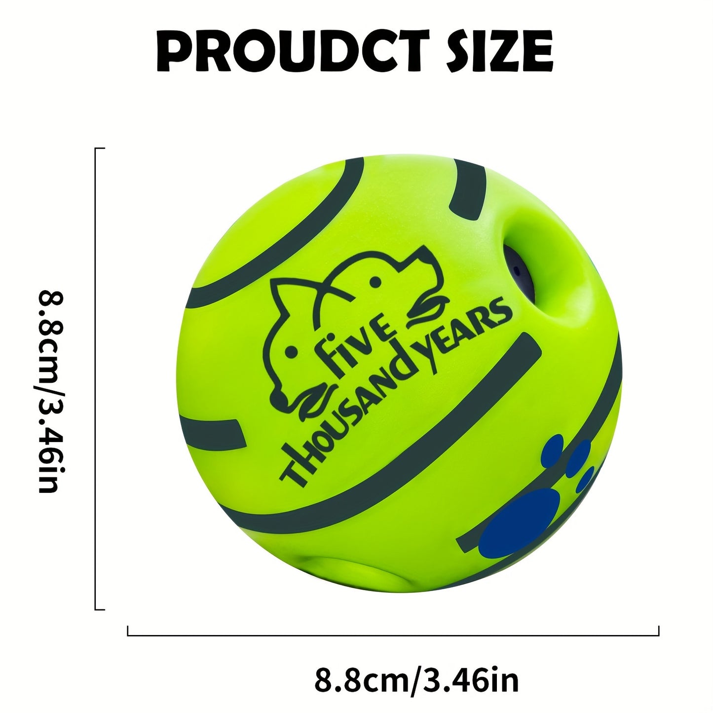 Dog IQ Training Ball Toy, Pet Voice Ball Toy, Without Battery