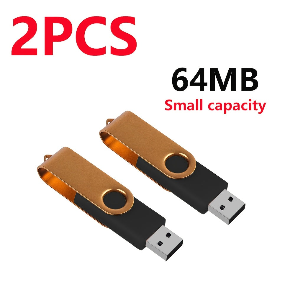 [Usb Flash Drive] 2pcs USB Flash Drive 8GB 4GB 2GB 1GB 512MB 256MB 128MB 64MB USB 2.0 High Speed U Disk USB Disk Metal Pen Drive USB Drive for PC/Laptops/Tablets/Mobile PhonesCar Audio/Game Console/Audio - Store Your Files Securely!