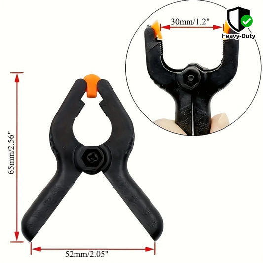 4/8pcs 2-inch Spring Clamps, Plastic Nylon Clamps, Heavy Duty Plastic Clamps for Crafts, Background Brackets, Carpentry, DIY Photography Studios