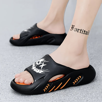 Men'S Large Size Breathable, Comfortable, Lightweight, And Durable Sandals with a Stylish Print, Featuring a Round Toe, Open Toe, Thick Sole, And Easy Slip-On Design. Suitable for Daily Commuting, Home Leisure, Hiking Outdoors, Travel Vacations