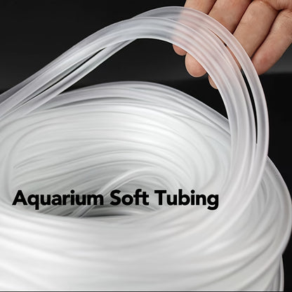 [Aquarium Soft Tubing] 10ft/30ft Aquarium Soft Tubing - Translucent Airline Tubing for Fish Tank, Durable Plastic, No Battery Needed, Easy Installation, Ideal for Freshwater & Saltwater Aquariums, Transparent Tubing, Flexible Tubing