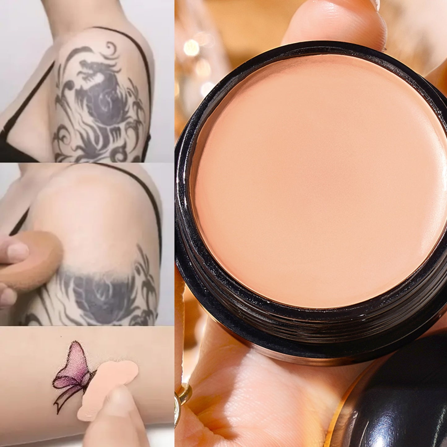 Full-coverage Concealer for Mature Skin - Ideal for Natural Makeup to Cover Dark Circles, Spots, Marks, and Tear Troughs, with Long-lasting Matte Finish