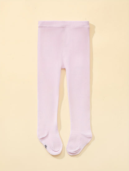 Spring, Summer, and Autumn Versatile Stretchy Slim-Fit Solid Color Princess Base Layer Tights for Girls, Children, and Babies