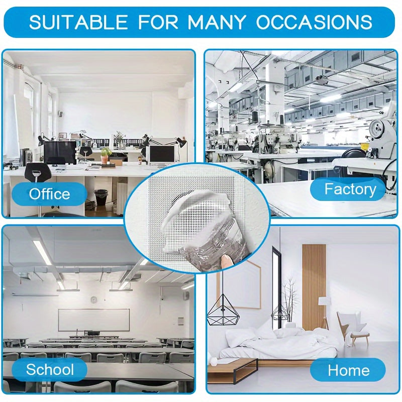 2/4/6/8 Inch Wall Repair Subsidy, Drywall Repair Tool, Self-Adhesive Fibre Mesh Plaster Board Hole for Ceiling and Wall Crack Fixing, Easy Installation