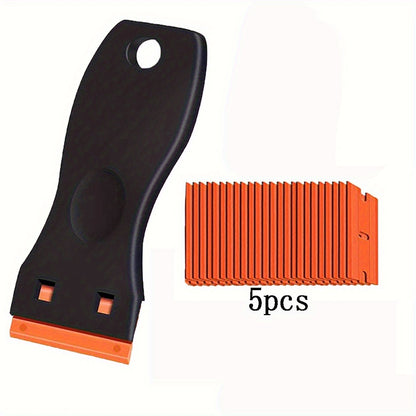 Plastic Razor Scraper and Scraper, Label Removal Tool, for Scratch-Free Plastic Razor Scraper, Adhesive Remover for Window Glass Stickers, Gaskets and Paint