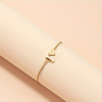 Letter Heart Bracelet