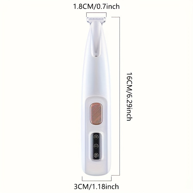 [LED Pet Grooming Clippers] USB/Battery LED Pet Grooming Clippers - Quiet, Safe Low Noise Electric Nail Trimmer, Long-Lasting Battery for Dog & Cat, Home or Professional Grooming, Ideal for Puppies, Kittens, Small Dogs, Cats, Sleek Design, Durable Constru