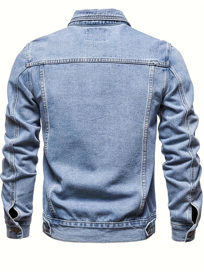 Men's Casual Slim-Fit Cotton Jacket Men's Denim Jacket
